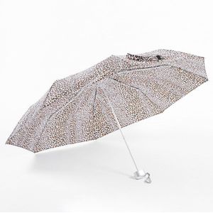 Impermiable Luipaard Print Paraplu Vrouwen Paraplu Met Ronde Handvat Winddicht Double Layer Zon Bescherming Parasol