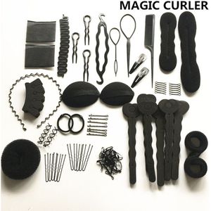 Bellylady 20Pcs Haar Styling Kit Magic Hair Bun Clip Maker Haarspelden Roller Haar Braider Kits Twist Spons Styling Accessoires
