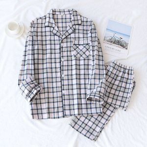 Katoen - Flanel - Pyjama - Mannen - Lange Mouwen - Broek Suits