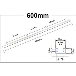 Houtbewerking T-Slot Glijbaan Spoor Aluminium Legering T-Tracks Mijter Track Voor Houtbewerking Zaag/Router Tafel Werkbank gereedschap Type-19