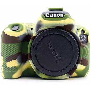 Zachte Siliconen Rubber Camera Body Case Cover Voor Canon Eos 200D 200DII 200D2 Camera Tas Beschermende Shell Cover