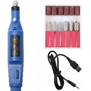 1 Set Mini Electric Nail Boor Machine Manicure Boor Machine Professionele Nail Boor Machine Pedicure Sander Nail Boor Bestand