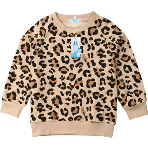 Canis Peuter Kids Baby Meisje Jongen Bunny Luipaard Print Tops Sweatshirts Jas Jas 1-7Y