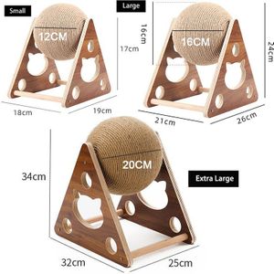 Nonor Kat Krabben Bal Speelgoed Kitten Sisal Touw Bal Boord Slijpen Poten Speelgoed Scratcher Slijtvaste Huisdier Meubels Levert
