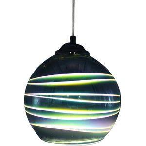 ZMISHIBO 3D Vuurwerk Glazen Hanglampen LED E27 Opknoping Lamp Lampenkap Woonkamer Eetkamer Home Decor Verlichtingsarmaturen