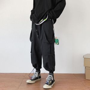 Mannen Mode Overalls Jeugd Verwijderbare Skibroek Romper Jumpsuit Cargo Casual Broek Losse Streetwear Broek M-2XL