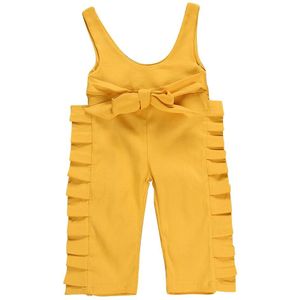 Pudcoco Meisje Jumpsuits Peuter Kid Meisje Ruche Band Bib Broek Romper Jumpsuit Speelpakje Kleding 0-5T