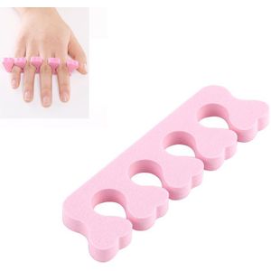10Pcs Roze Zachte Spons Foam Reparatie Teen Nagels Vinger Scheiding Tool Nail Art Gereedschap Schuim Spons Teen Splitter vinger Separator