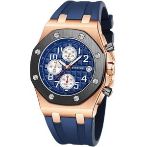 Relogio Masculino Cool Sport Chronograph Heren Horloges Top Brand Luxe Rubber Datum Quartz Klok Waterdicht Grote Wijzerplaat Horloge Mannen