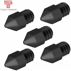 5 Stks/partij 3D Printer Delen Reprap MK8 Gehard Staal Nozzle 1.75 Mm 0.4/0.6/0.8 Mm Voor MK8 ender 3 CR10 CR10S Hotend Kit