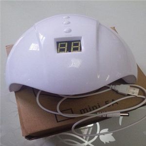 36W Nail Dryer LED UV Lamp USB Roze/Wit Lamp Voor Manicure LCD Display Drogen Voor Gel Polish curing Lamp Nail Art Tool P #12