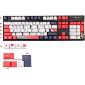 113 Toetsen Mechanische Toetsenbord Cherry Profiel Dye-Sub Witte Kraan Thema Pbt Keycap