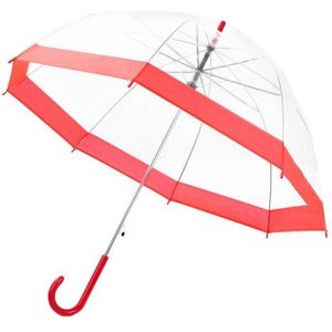Transparante Paraplu Creatieve Regen Sunny Vrouwen Meisjes Dames Versiering Lange Handle Paraplu Regendicht Unbrellas