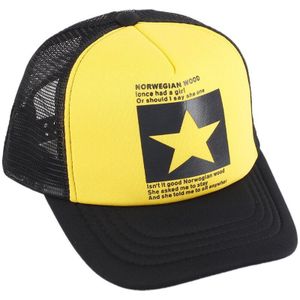 Vier Seizoenen Unisex Vijfpuntige Ster Mesh Cap Baseball Cap Voor Man Zon Hoeden Hip-Hop Hollow hoed Voor Vrouw Gorras