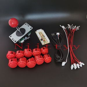 Arcade Kast Joystick Diy Kit Nul Vertraging Usb Encoder Om Pc PS3 Sanwa Joystick Arcade Push Knoppen Game Console