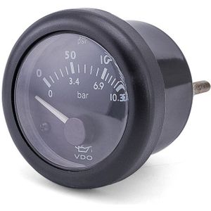 24V Vdo 52Mm Diesel Motor Oliedrukmeter