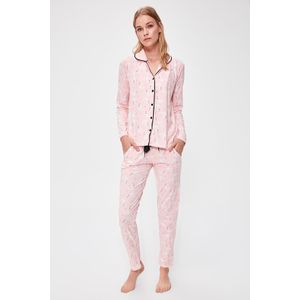 Trendyol Flamingo Patroon Gebreide Pyjama Set THMAW20PT0196
