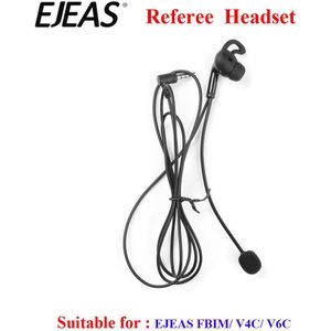 Ejeas Voetbal Scheidsrechter Headset In-Ear Oortelefoon Voor V4C V6C Fbim Intercom Interphone
