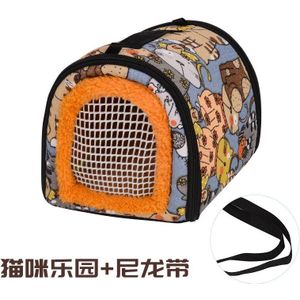 Draagbare Kleine Dieren Carrier Warm Slapen Ademend Reizen Opknoping Bag Huisdieren Rat Hamster Egel Chinchilla Fret Kooi