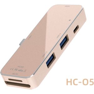 6in1 3in1 Usb Type C Hub Adapter Voor Macbook Pro Air Allloptop 4K USB-C Naar Hdmi, usb 3.0 Poorten, Tf Sd Kaartlezer, Pd Snel Opladen