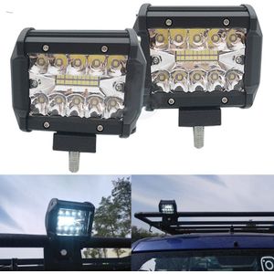 4 ''60W Werk Licht 4X4 Led Licht Bar Off Road 12V 24V Auto Driving Werken Lamp combo Beam Koplamp Auto Suv Boot Tractor Truck