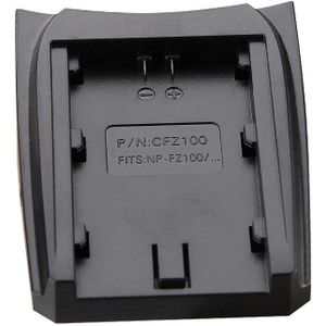 LVSUN Oplaadbare FZ100 Batterij Adapter Plaat voor Sony NP-FZ100, BC-QZ1, Sony a9, a7R III, a7 III, ILCE-9