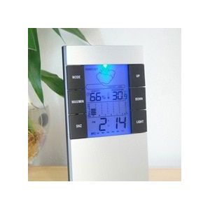 2 stuks Multifunctionele Electronics Wekker Hygrometer Thermometer Kalender Weer Tijd Digitale Klok Met Licht