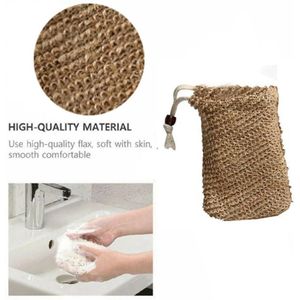 Schuimende Netto Zeep Zak Natuurlijke Katoen En Linnen Zeep Producten Bar Levert Pouch Zeep Bad Mesh Sav Exfoliërende Zeep Zachte bat S8P7
