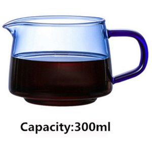 Fabriek Hittebestendig Glas Koffie Pot Kleur Glas Koffie Delen Pot Thuis Hand Gemaakt Koffie Glas Delen Pot