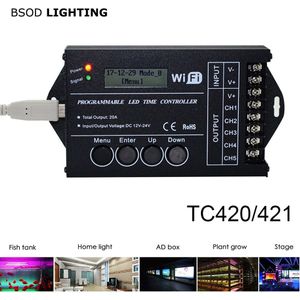 Bsod Led Controller TC420 TC421 Wifi TC423 Led Tijd Programmeerbare Led Controller Rgb Pc Dimmer 5 Channnels DC12V24V Voor Led strip
