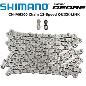 Shimano Deore CN-M6100 Ketting 12-Speed Mountainbike Fiets 124L Ketting 12 Speed Ketting Fietsonderdelen Quick-Link O