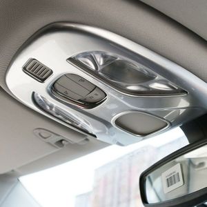 Abs Zilveren Auto Front Reading Licht Decor Panel Cover Frame Trim, plafondlamp Lamp Cover Voor Jeep Compass