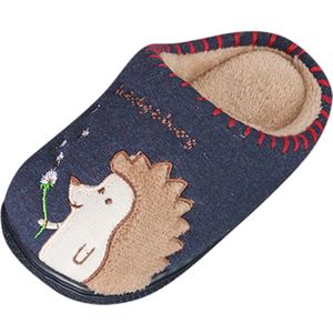 Kinderen Katoen Slippers Jongens Meisjes Thuis Slippers Leuke Cartoon Egel Print Thuis Indoor Kinderen Leuke Warme Schoenen