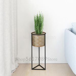 Europese Smeedijzeren Bloem Plank Pot Rack Woonkamer Interieur Moderne Minimalistische Thuis Nordic Plant Rekken