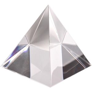 5 size Energy Healing Egypte Egyptische Crystal Glas Piramide Clear Zeldzame Feng Shui Kristallen Ambachtelijke ornamenten voor Home Office Decor