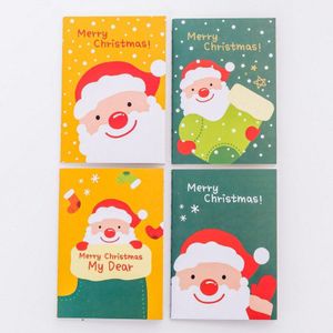 30 Stks/partij Kerstdag Rood Groen Kleine Leuke Schrijven Papier Karton Notebook Diy Dwarse Lijn Student School