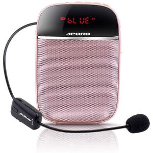 Draadloze Bluetooth Megafoon Draagbare 10W Voice Versterker Headset Microfoon Mini Draagbare Muziekspeler Voor Onderwijs