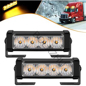 2x4 LED Strobe Light Car Truck Grille Emergency Flash lamp bar Waarschuwing Voorzichtigheid Licht Voertuig Veiligheid Daytime running Light