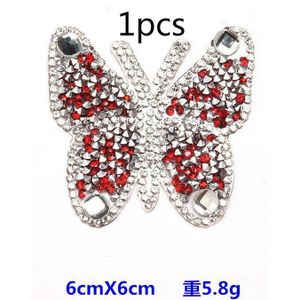 2 Stuks Ijzer Op Vlinder Rhinestone Patches Thermo Stickers Op Kleding Kleurrijke Vlinder Patches Kunnen Worden Gebruikt In T-shirt