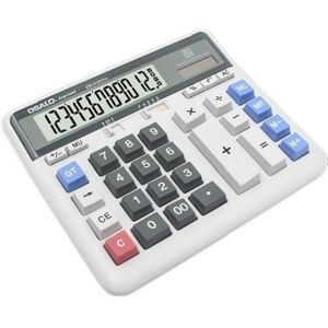 Rekenmachine Desktop Financiële Bank Milieu Abs Solar Dual 12-Bit Monitor 2135 Voor Calculator Clamshell Dagvaarding Wit
