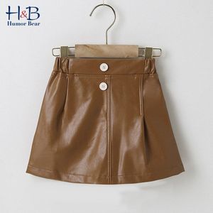 Humor Beer Kinderen Rokken 2022 Lente Herfst Pu Leather Button Warm Casual Rok Peuter Kids Kleding