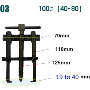 Twee Kaak Twin Benen Bearing Gear Puller Remover Hand Tool Removal Kit