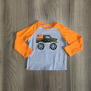 Girlymax Thanksgiving Fall/Winter Baby Jongens Boutique T-shirts Kleding Trucker Katoen Pompoen Top Camo Raglans Lange Mouw