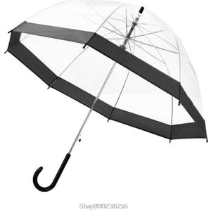 Transparante Paraplu Meisjes Jongens Apollo Cartoon Dolfijn Kinderen Paraplu Semi-Automatische Regen Paraplu Voor Kids O28 20