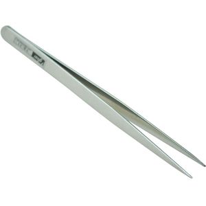 5.1 &quot;Long Silver Tone Rvs Extra Fine Puntige Pincet