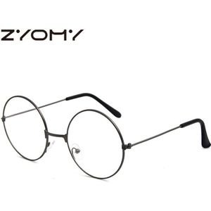 Ronde Glazen Voor Vrouwen Mannen Vintage Klassieke Metalen Platte Spiegel Optische Bril Frame Unisex Vision Care Brillen