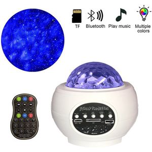 6 Kleuren Oceaan Zwaaien Projector Light Sky Sterren Led Nebula Cloud Nachtlampje 360 Graden Rotatie Night Lamp Bluetooth Music5