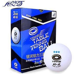 YINHE Galaxy Melkweg 3 Star Naadloze Tafeltennis Ballen Plastic 40 + ITTF Goedgekeurd Witte Poly Ping Pong Ballen