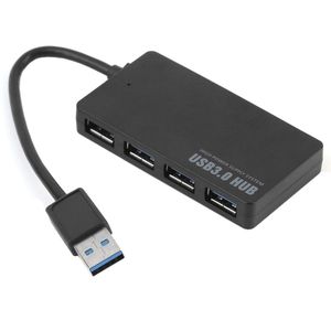 Portable 5Gbps Usb 3.0 4 Port Hub USB3.0 Splitter Adapter Ultra Speed Voor Laptop Computer Pc High Power supply Eu Ce
