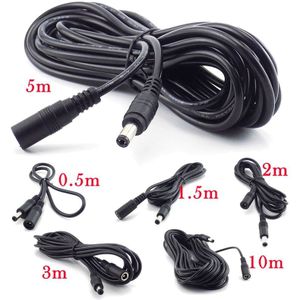 Vrouw Naar Man Plug Cctv Dc Power Kabel Verlengsnoer Adapter Power Cords 5.5Mm X 2.1Mm Voor Camera power Verlengsnoeren